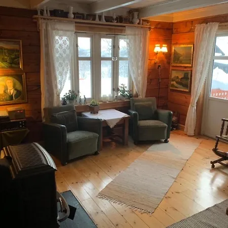 100 Years Old Norwegian Log House In טרומסה