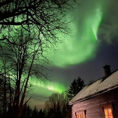 100 Years Old Norwegian Log House In